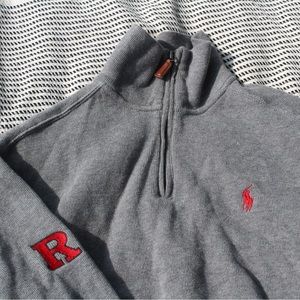 Ralph Lauren Polo 3/4 zip Rutgers